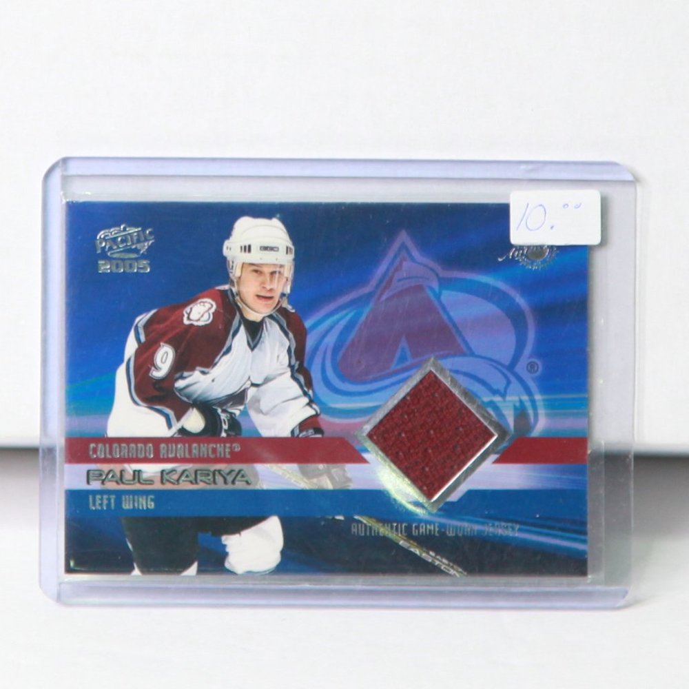 Paul Kariya Pacific Game Worn Jersey Hockey Card 2005 Colorado Avalanche 282/850